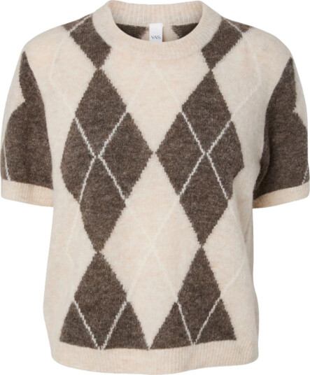 YAS Genser Yasjohi Ss Wool Blend Pullover S. N Grå YAS Genser Yasjohi Ss Wool Blend Pullover S. N Grå