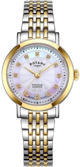 Rotary Dameklokke LB05421/41/D Windsor Sølvfarget/Stål Ø27 mm