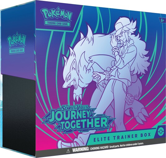 Pokémon TCG Scarlet & Violet: Paldeas Skjebner Elite Trainer Box - 9 Boostere, Promokort, 65 Kortbeskyttere - 6+ År