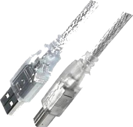 Mercodan Usb A/B 1.8M, 1,8 M, Usb A, Usb B, Usb 2.0, Gjennomsiktig Mercodan Usb A/B 1.8M, 1,8 M, Usb A, Usb B, Usb 2.0, Gjennomsiktig
