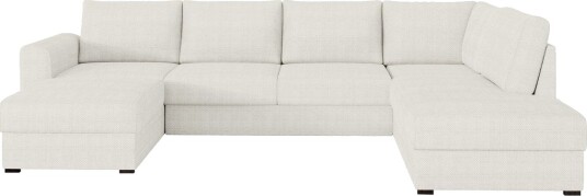 Taberk Sofa med Sjeselong og Divan 4 seter   Hvit