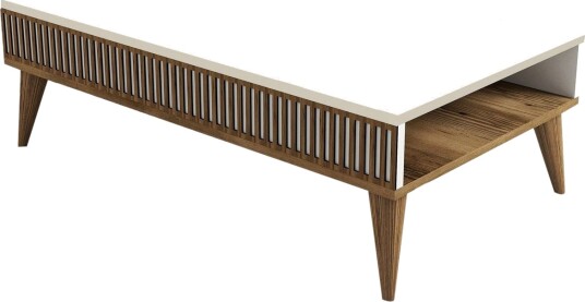 Lissione Sofabord 105 cm - Valnøtt/Krem
