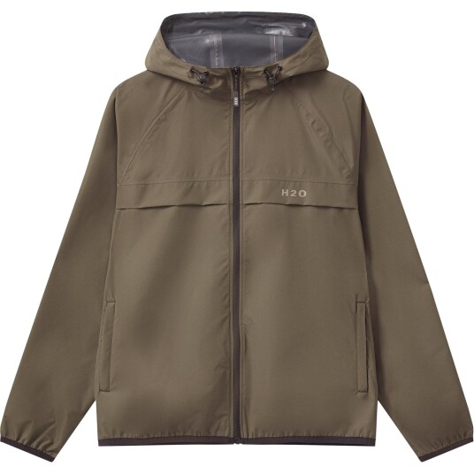 H2O Rømø Lw Rain Jacket - Packable - Brown - M