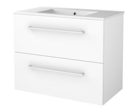 Sanibell Basicline møbelpakke 80x46 cm hvithøyglans Sanibell Basicline møbelpakke 80x46 cm hvithøyglans