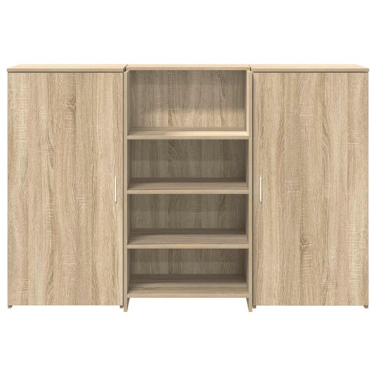 Resepsjonspult sonoma eik 155x50x103,5 cm konstruert tre Resepsjonspult sonoma eik 155x50x103,5 cm konstruert tre
