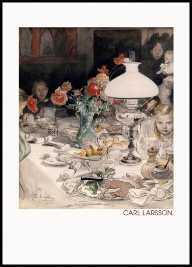Around the Evening Lamp 1900 Plakat / 50x70 Around the Evening Lamp 1900 Plakat / 50x70