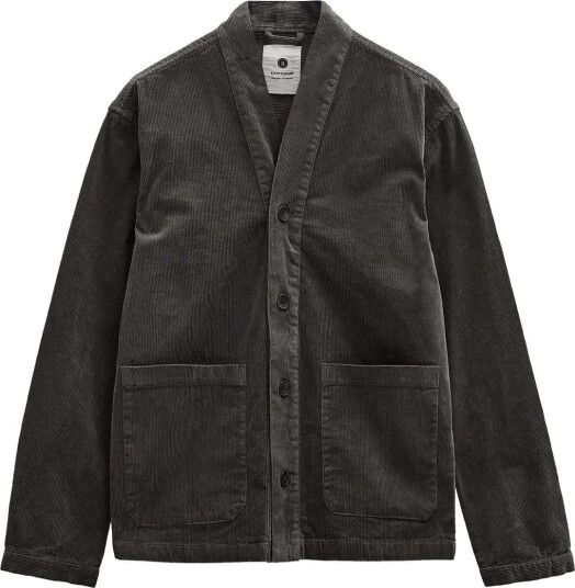 Anerkjendt Akotto Cord Overshirt Grey L Anerkjendt Akotto Cord Overshirt Grey L