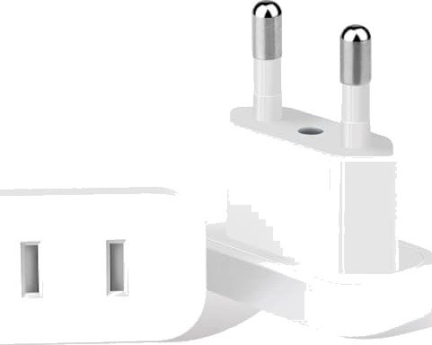 Europeisk standard hvit plugg 4,0 mm reiseadapter