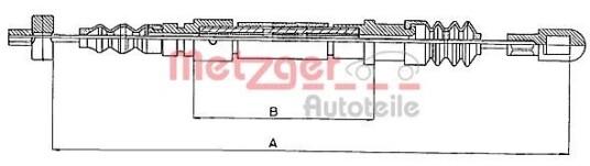 Bremsewire METZGER 10.824