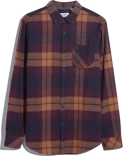Original Penguin Ls Cttn Dobby Ltwt F Burgundy S