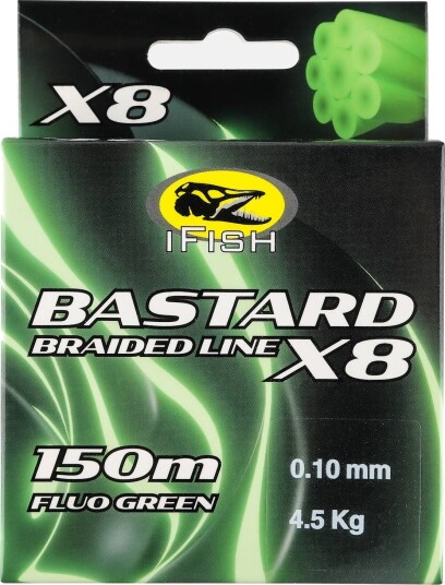 Flettet fiskesene I-Fish Bastard Braid 0.10 mm 150 m Flettet fiskesene I-Fish Bastard Braid 0.10 mm 150 m