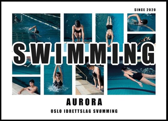 Swimming Photo Collage Personal Plakat Plakat / 21x30cm Swimming Photo Collage Personal Plakat Plakat / 21x30cm