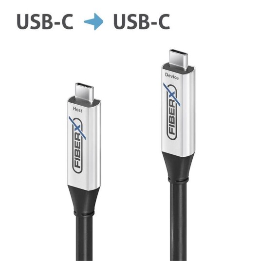 Purelink Usb c 3.2 Gen1 Active Opt 15m Usb c M M 5gbps 60W Video Alt Mode