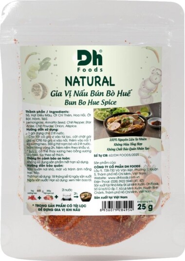 DH Foods Bun Bo Hue Spice 25 gram Vietnam