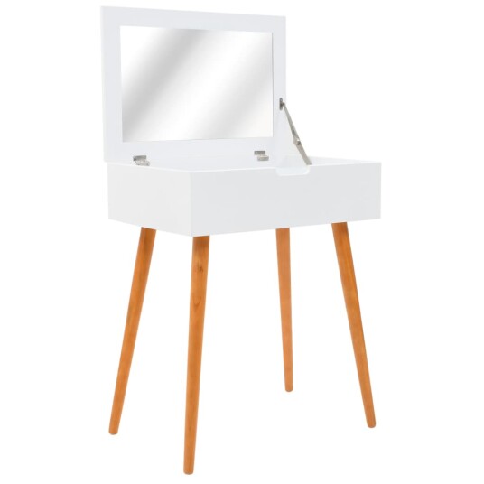 vidaXL Sminkebord med speil MDF 60x40x75 cm