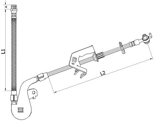 Bremseslange METZGER 4110927