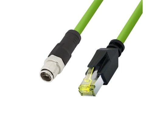 Logilink Cqm035s, 1 M, Cat6a, S/Ftp (S-Stp), Rj-45, M12, Grønn