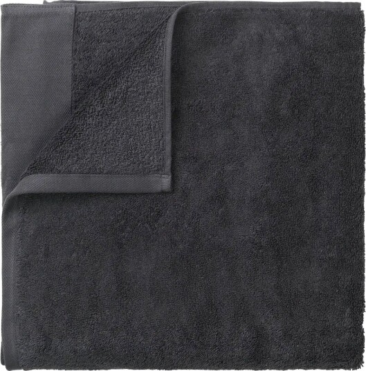 Blomus Sauna Towel   200 X 100 Cm   Riva   Magnet   Black   ONE SIZE