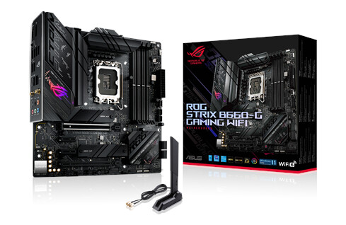 ASUS ROG STRIX B660-G GAMING WIFI Hovedkort - Intel B660 - Intel LGA1700 socket - DDR5 RAM - ATX ASUS ROG STRIX B660-G GAMING WIFI Hovedkort - Intel B660 - Intel LGA1700 socket - DDR5 RAM - ATX