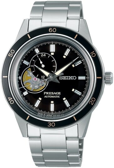 Seiko Herreklokke SSA425J1 Presage Sort/Stål Ø40.8 mm Seiko Herreklokke SSA425J1 Presage Sort/Stål Ø40.8 mm