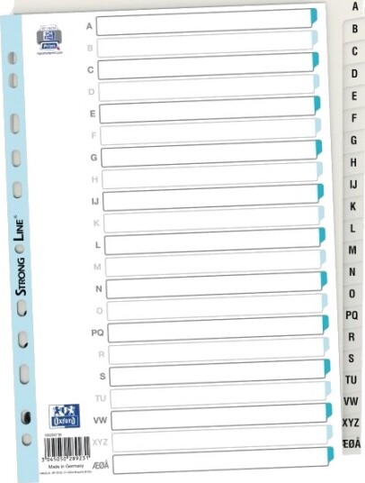 Register Bantex Basic Line A4 Hvid A Å