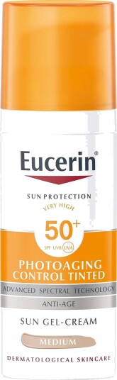 Eucerin Tinted Sun Gel-Cream SPF 50 for Ansikt 50 ml