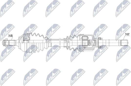 NTY NPW-PE-123 Drivaksel