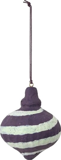 Broste Copenhagen Pulp Ornament Spinning Top - BLACKBERRY PURPLE - Ø 7.5 cm