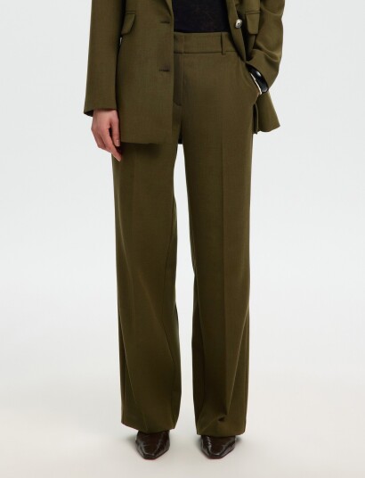 Selected Slwrita Mw Wide Pant Mel Noos Green 40 x 32 Selected Slwrita Mw Wide Pant Mel Noos Green 40 x 32