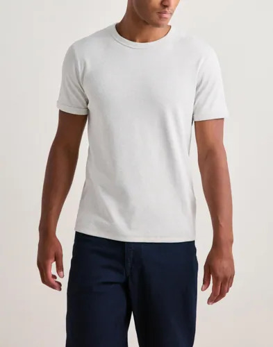 Jack & Jones Jjeorganic Rib Tee Ss Crew Neck Kortermede t shirts Hvit