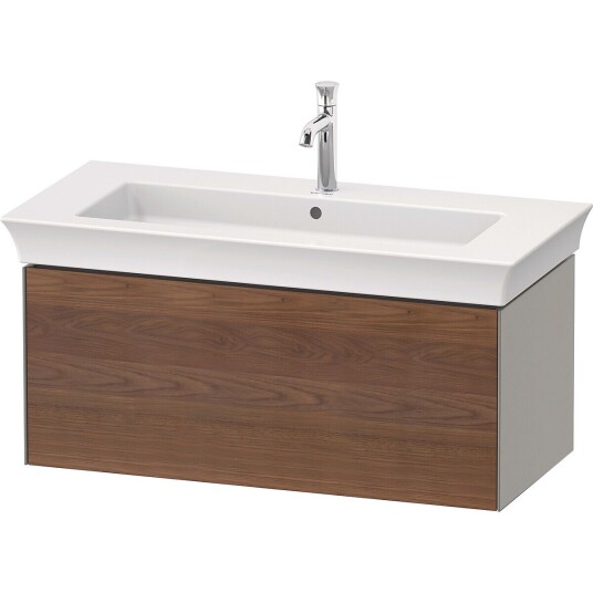 Duravit White Tulip Servantskap 1 skuff 98,4x45,8x41 cm Valnøtt/Stengrå Matt