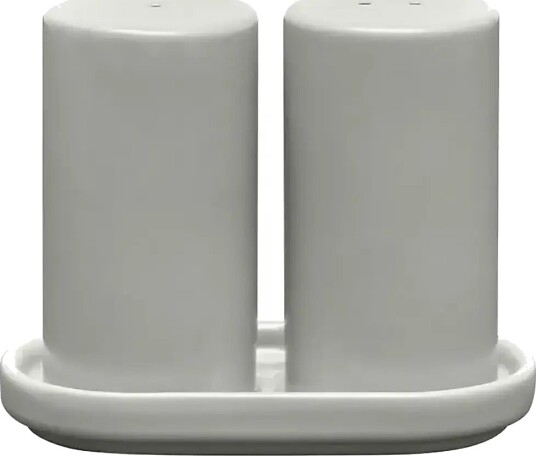 Blomus Salt & Pepper Shaker   Ø 4,5 Cm   Pilar   Mirage Gray   White   ONE SIZE