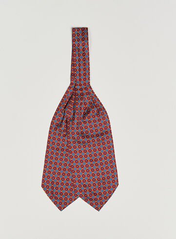 Amanda Christensen Silk Twill Medallion Ascot Wine Red