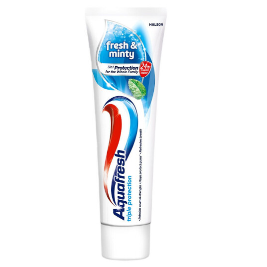 AQUAFRESH tannkrem Fresh og mintaktig 75 ml. AQUAFRESH tannkrem Fresh og mintaktig 75 ml.