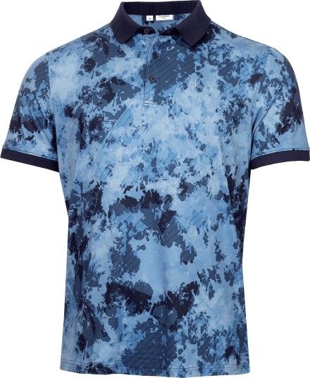 Calvin Klein Golf Digital Chaos Printed Polo   Navy   L