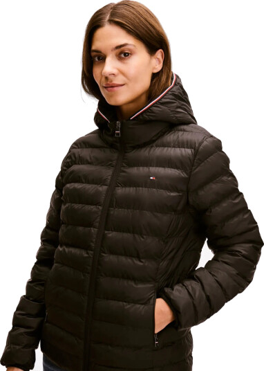 Tommy Hilfiger Lw Padded Global Stripe Jacket - Black - L