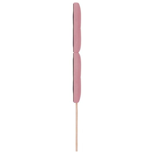 Sengegavl med knapper rosa 90 cm fløyel