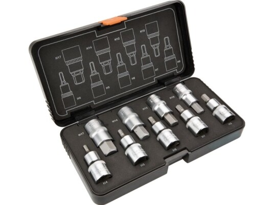 Neo Hex 1/2" H4-H17 Sekskantsokkelsett 9 Deler for Håndverktøy
