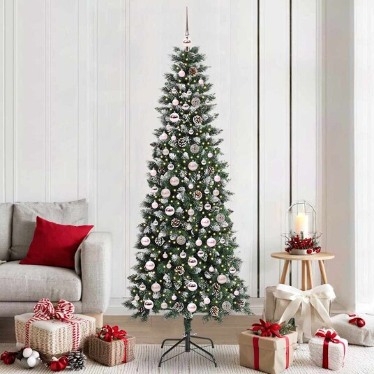  Kunstig juletre grønn 86 x 86 x 210 cm PVC og plast og stål