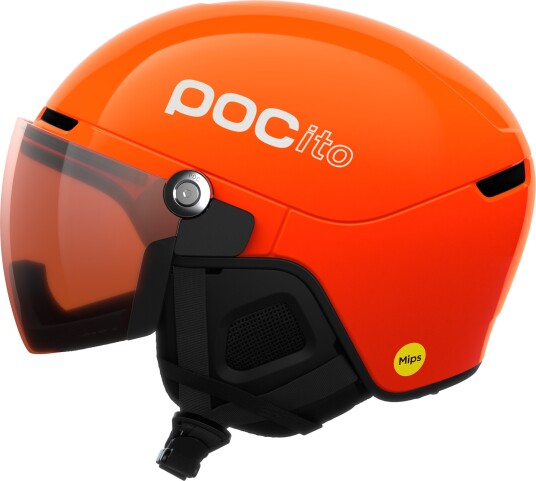 POC Kids" Pocito Obex Visor Fluorescent Orange/Clarity Pocito/Partly Sunny/Light Orange M-L (55-58)