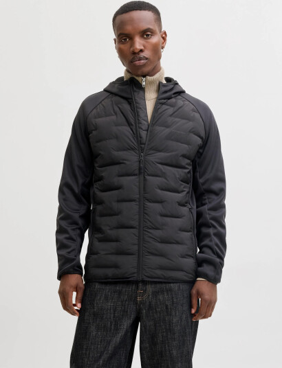 Jack & Jones Jjeperfect Hybrid Jacket Noos Black XXL Jack & Jones Jjeperfect Hybrid Jacket Noos Black XXL