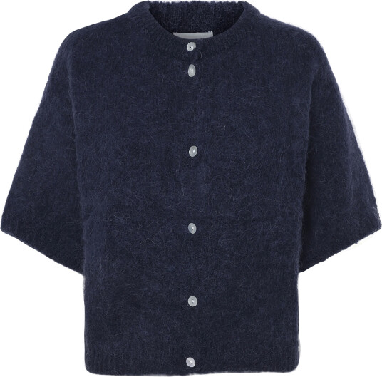Noella N Kae Ss Knit Cardigan Navy S/M