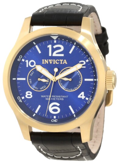 Invicta Herreklokke 12173 Specialty Blå/Lær Ø48 mm