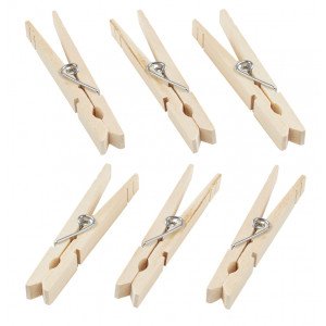 Treklype Natur 8,5cm  6 stk