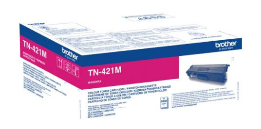 Brother TN 421 M lasertoner - TN421M Original - Magenta 1800 sider
