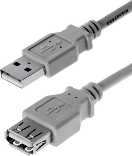 Helos 011990 3 M Usb A Usb A Usb 2.0 Hankjønn/Hunkjønn Grå