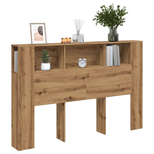  Hodegavl med hylle artisan eik 160x18,5x103,5 cm konstruert tre 8721158442222