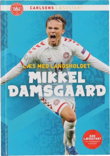 Forlaget Carlsen Bok   Les med landslaget   Mikkel Damsgaard   Forlaget Carlsen   OneSize   Bok   Blå