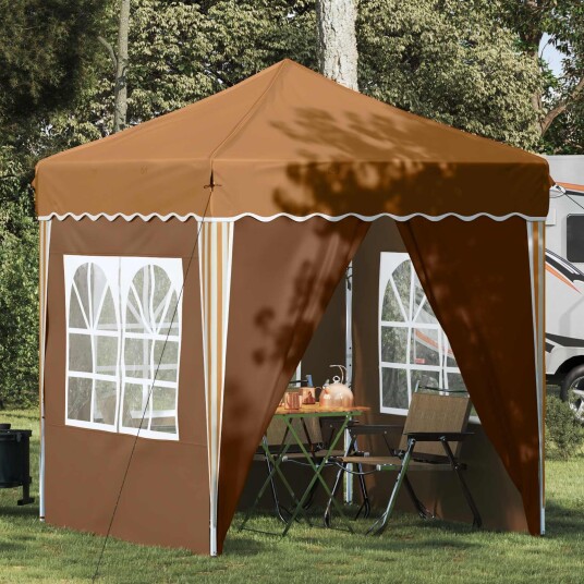  Pop up Festtelt Beige 195 x 195 x 245 cm Oxford Stoff