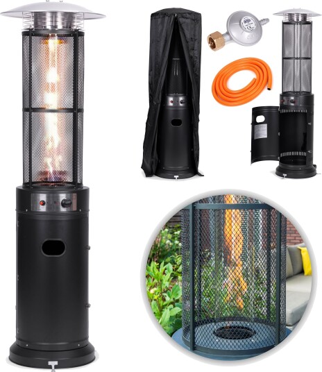 Gass terrassevarmer 13 kW glass til hage patio regulator slange trekk MultiGarden